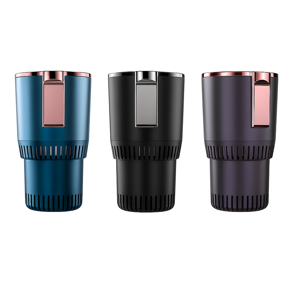 2-in-1 Smart Car Cup Holder – Electric Cooler & Warmer Mug | Digital Temperature Control (0°C to 65°C)