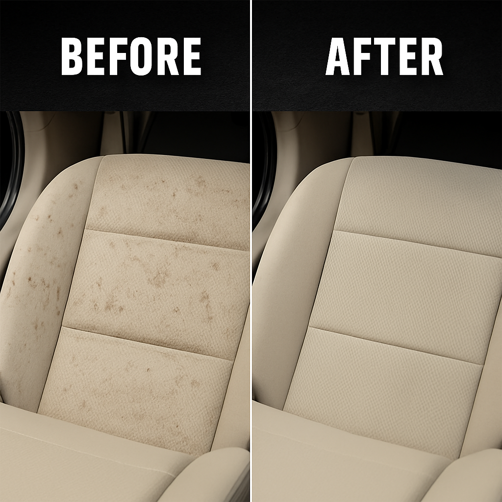 Car Interior Wash-Free Foam Cleaner (60ml) | Multi-Surface Decontamination Kit with Sponge