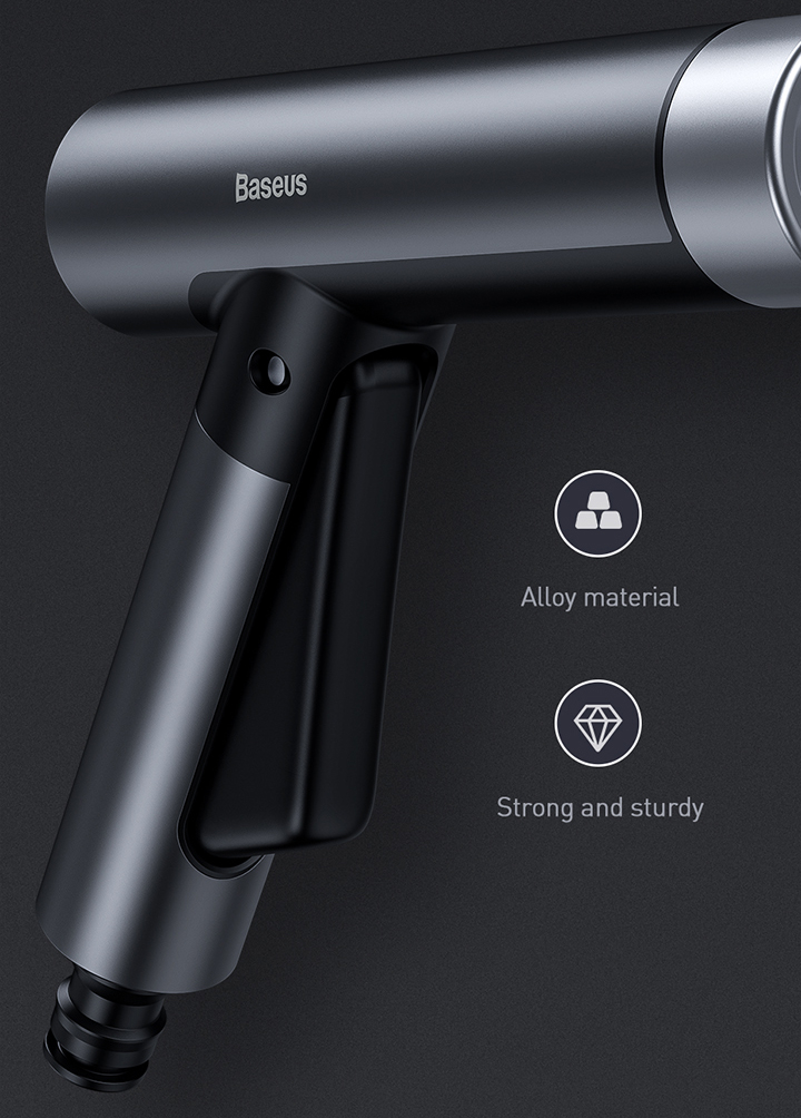 High-Pressure Alloy Car Wash Water Gun & Expandable Hose Set – Strong, Sturdy, and Reliable