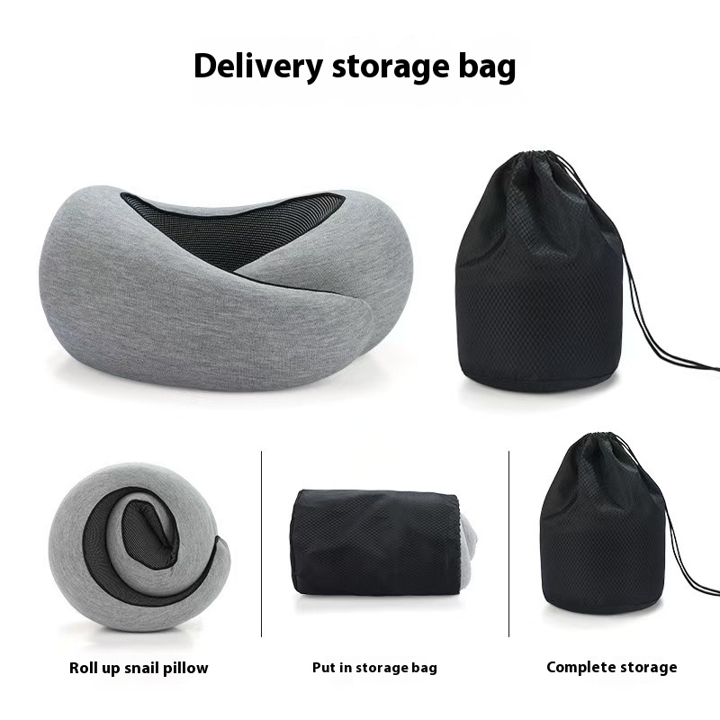 Innovative Snail Travel Pillow – 360° Neck Support for Optimal Rest on the Go