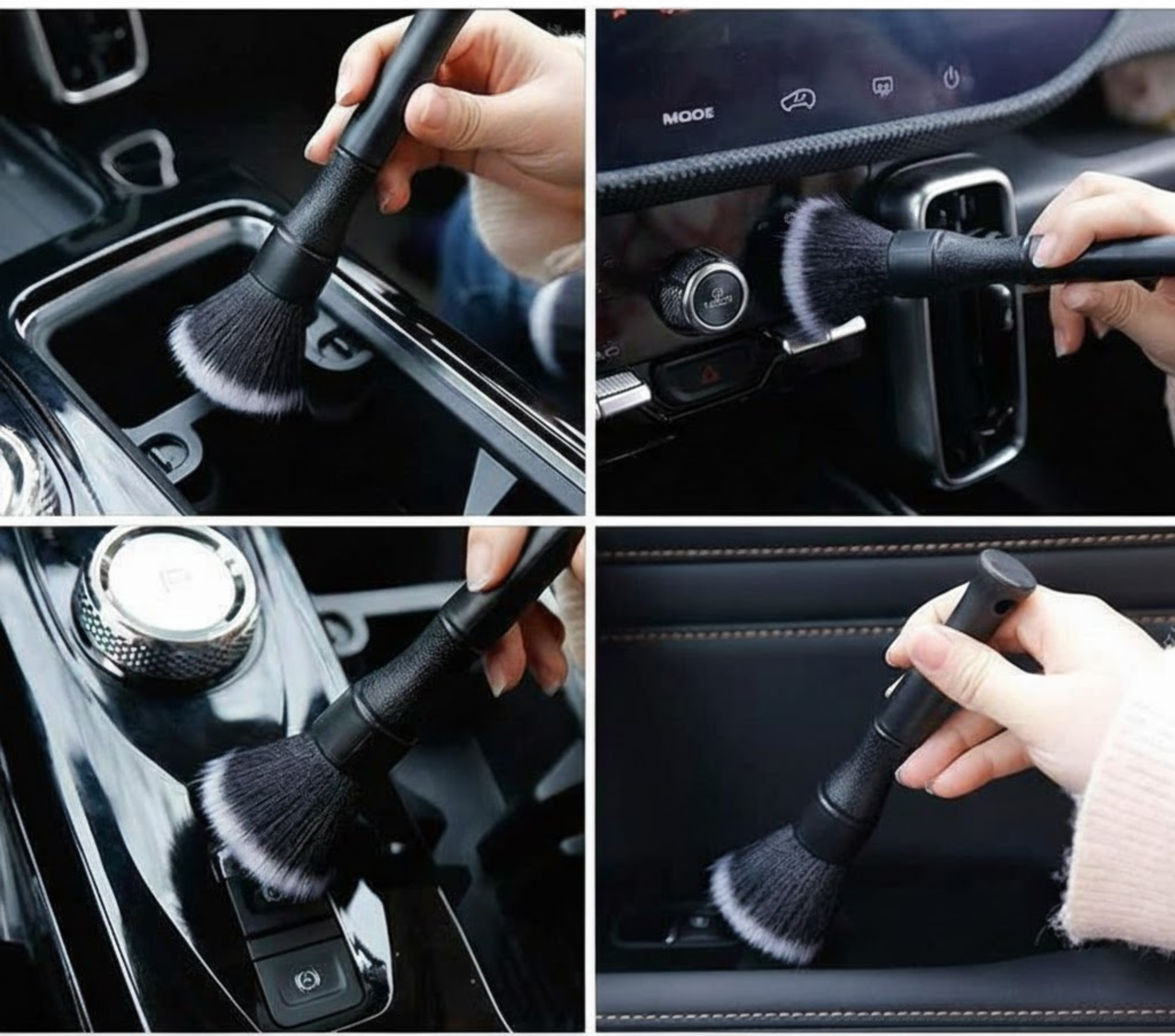Ultra-Soft Interior Car Detailing Brush | Gentle Cleaning for Piano Black Panels & Vents