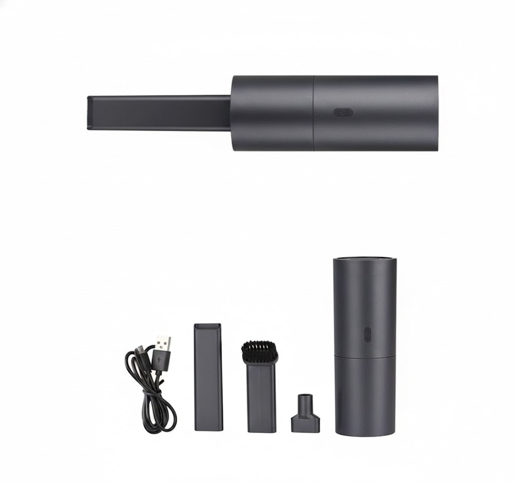 Cordless Mini Handheld Car Vacuum & Air Duster (3-in-1 Design) | USB Rechargeable, 2.0kPa Suction, Washable Filter