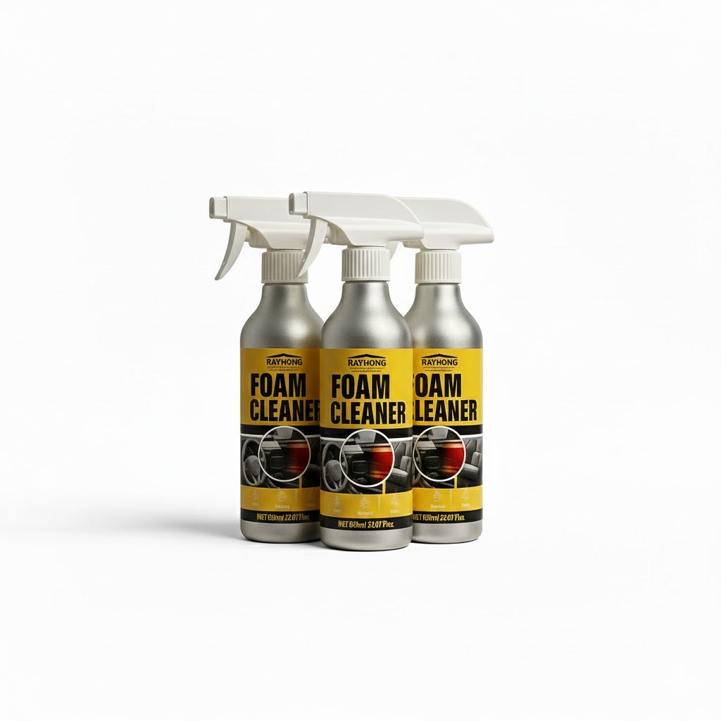 Car Interior Wash-Free Foam Cleaner (60ml) | Multi-Surface Decontamination Kit with Sponge